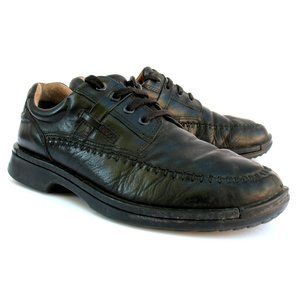 Ecco - Loafers - Lace Up - Black Leather Sz 9